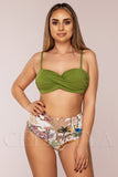 Costum de Baie din Doua Piese Vernil Cod : 23721 (053)