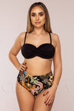 Costum de Baie din Doua Piese Negru Cod : 23721 (053)