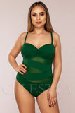 Costum de Baie Intreg Verde Cod : 00114 (055)