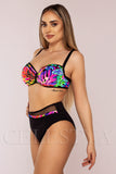 Costum de Baie din Doua Piese Roz Cod : 88121 (018)