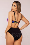 Costum de Baie din Doua Piese Roz Cod : 88121 (018)