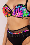 Costum de Baie din Doua Piese Roz Cod : 88121 (018)
