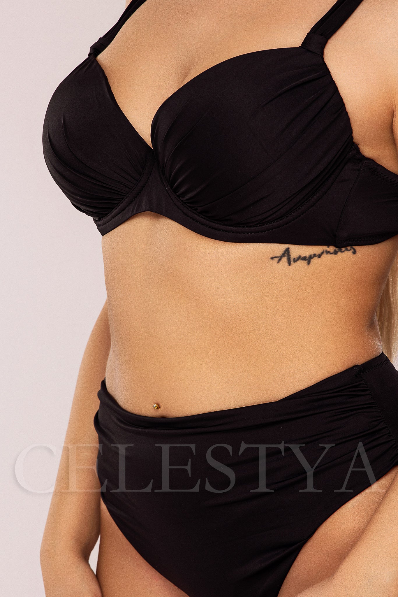 Costum de Baie din Doua Piese Negru Cod : 88230 (025)