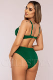 Costum de Baie din Doua Piese Verde Cod : 88230 (027)