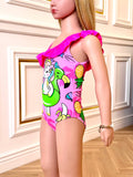 Costum de Baie Copii Intreg Fuchsia Cod : 09 (046)