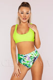 Costum de Baie din Doua Piese Verde Cod : K01 (Z39)