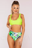 Costum de Baie din Doua Piese Verde Cod : K01 (Z39)