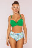 Costum de Baie din Doua Piese Verde Cod : LM026 (Z29)