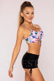 Costum de Baie din Doua Piese Roz Cod : 00118 (Z46)