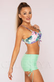 Costum de Baie din Doua Piese Turcoaz Cod : 00118 (Z34)