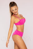 Costum de Baie din Doua Piese Roz Cod : 23572 (Z7)