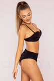 Costum de Baie din Doua Piese Negru Cod : 23572 (Z13)