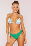 Costum de Baie din Doua Piese Verde Cod : LM036 (Z46)
