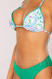 Costum de Baie din Doua Piese Verde Cod : LM036 (Z46)