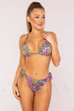 Costum de Baie din Doua Piese Roz Cod : 23841 (Z22)