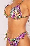 Costum de Baie din Doua Piese Roz Cod : 23841 (Z22)