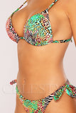 Costum de Baie din Doua Piese Verde Cod : 23841 (Z48)