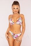 Costum de Baie din Doua Piese Roz Cod : LM033 (Z27)