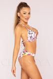 Costum de Baie din Doua Piese Roz Cod : LM033 (Z27)