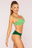 Costum de Baie din Doua Piese Verde Cod : LM024 (Z22)