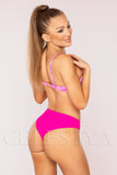 Costum de Baie din Doua Piese Roz Cod : LM024 (Z47)