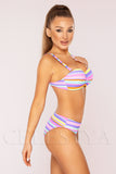 Costum de Baie din Doua Piese Roz Cod : LM030 (Z7)