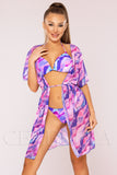 Costum de Baie din Trei Piese Mov Cod : LM031 (Z43)