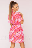 Costum de Baie din Trei Piese Roz Cod : LM031 (Z46)