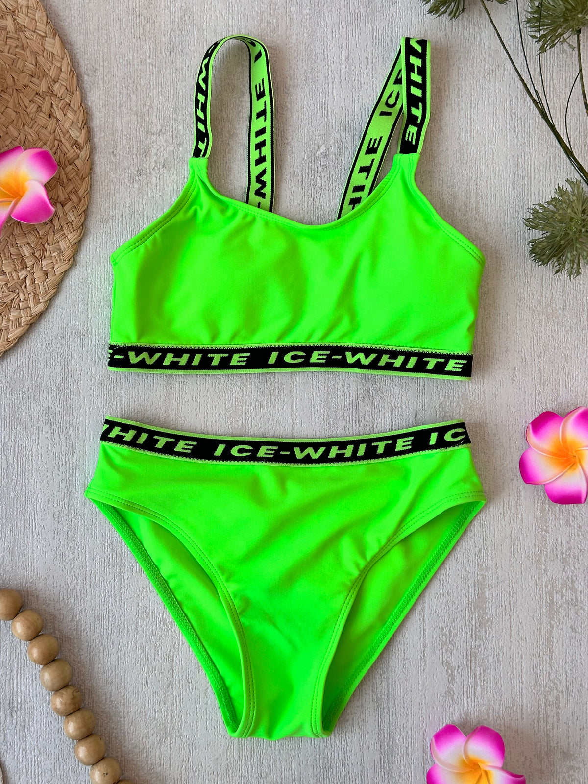 Costum de Baie Copii din Doua Piese Neon Cod : 07 (056)