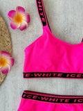 Costum de Baie Copii din Doua Piese Fuchsia Cod : 07 (056)
