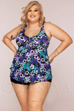Costum de Baie din Doua Piese Bleumarin Cod : Y3055 (Z38)