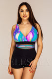 Costum de Baie Intreg Negru Cod : Y9127 (01)