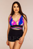 Costum de Baie Intreg Negru Cod : Y9127 (023)