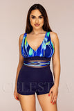 Costum de Baie Intreg Bleumarin Cod : Y9127 (013)