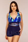 Costum de Baie Intreg Bleumarin Cod : Y9127 (013)