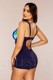 Costum de Baie Intreg Bleumarin Cod : Y9127 (013)