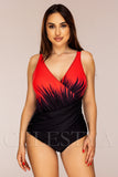 Costum de Baie Intreg Rosu Cod : Y9124 (014)