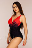 Costum de Baie Intreg Rosu Cod : Y9124 (014)