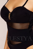 Costum de Baie Intreg Negru Cod : LM045 (018)