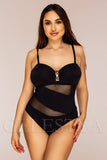 Costum de Baie Intreg Negru Cod : LM045 (018)
